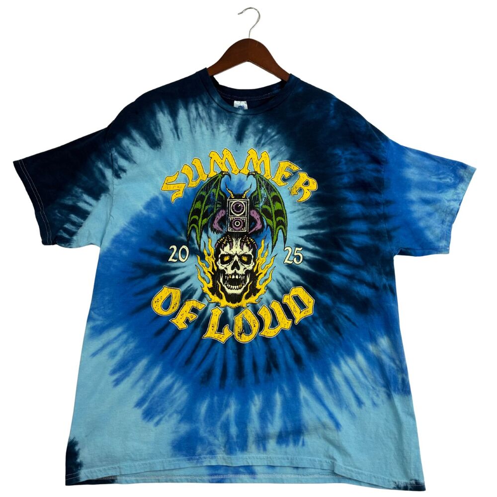 Summer of Loud 2025 Tour Tie Dye T-Shirt Beartooth Parkway Drive Killswitch 2XL